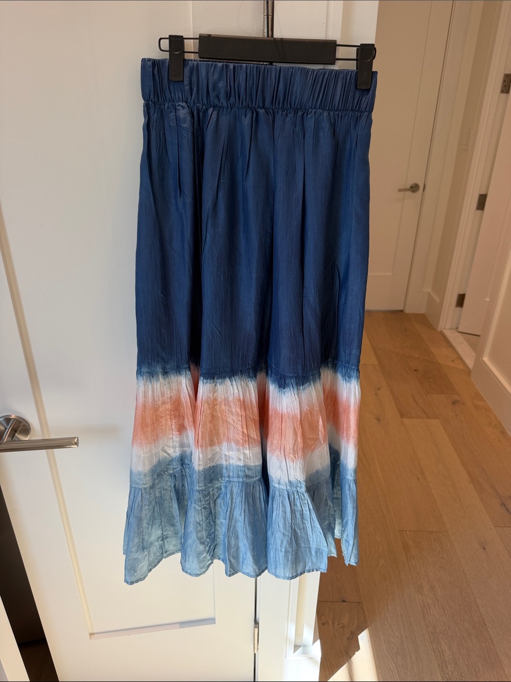 Cara Cara Amanda Dip Dye Navy Maxi Skirt XS NWT $595